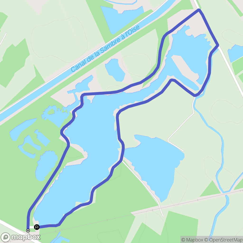 Séry-lès-Mézières : carte du parcours de randonnée - France