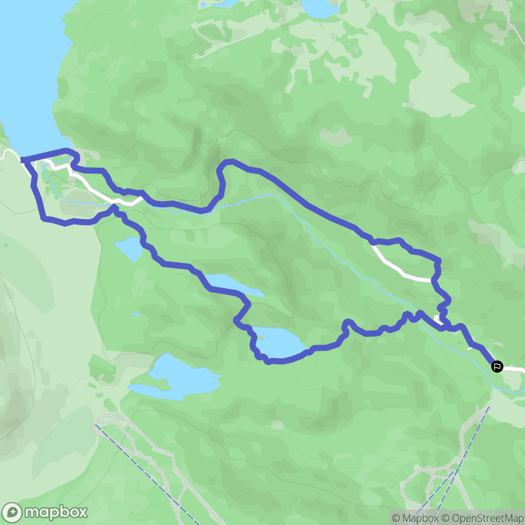 La Llagonne : carte du parcours de randonnée - France