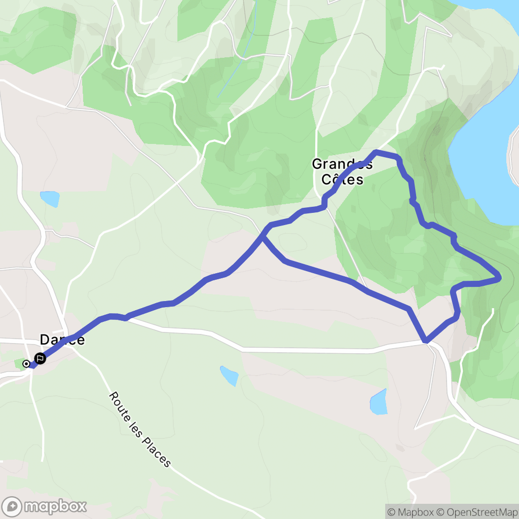 Vézelin-sur-Loire : carte du parcours de randonnée - France
