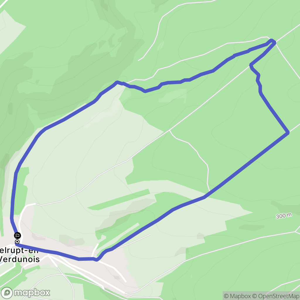 Belrupt-en-Verdunois : carte du parcours de randonnée - France