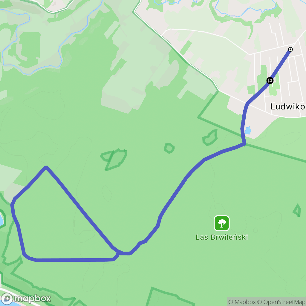 Ludwikowo: mapa trasy - Poland