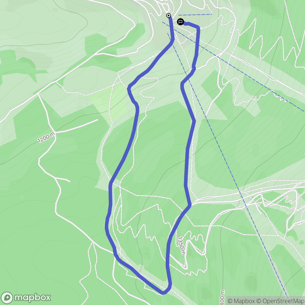 Villard-de-Lans : carte du parcours de randonnée - France