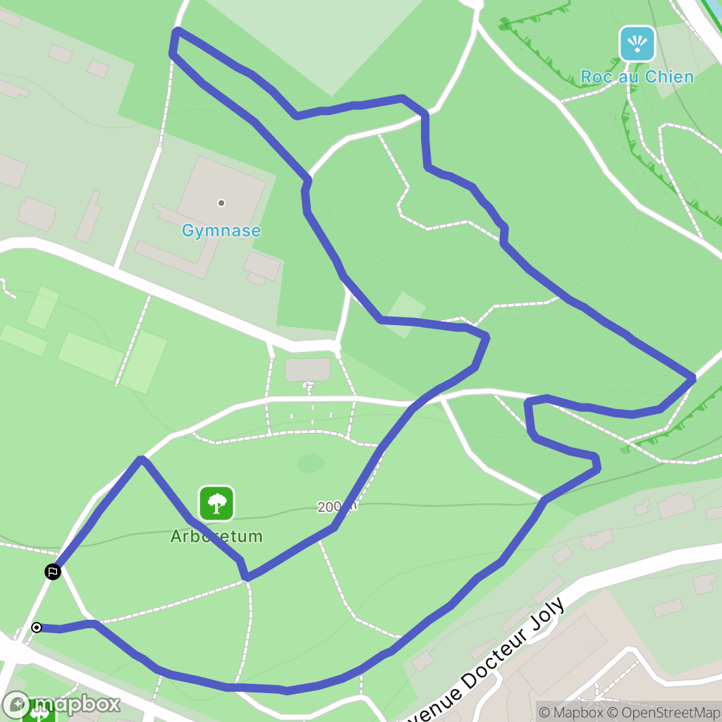 Bagnoles de l'Orne Normandie : carte du parcours de randonnée - France