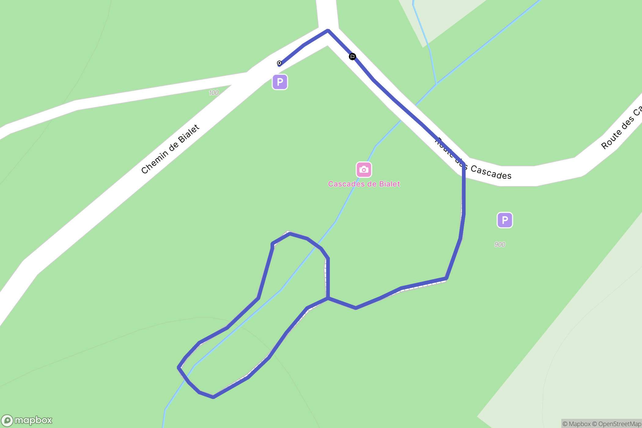Les Trois-Saints : carte du parcours de randonnée - France