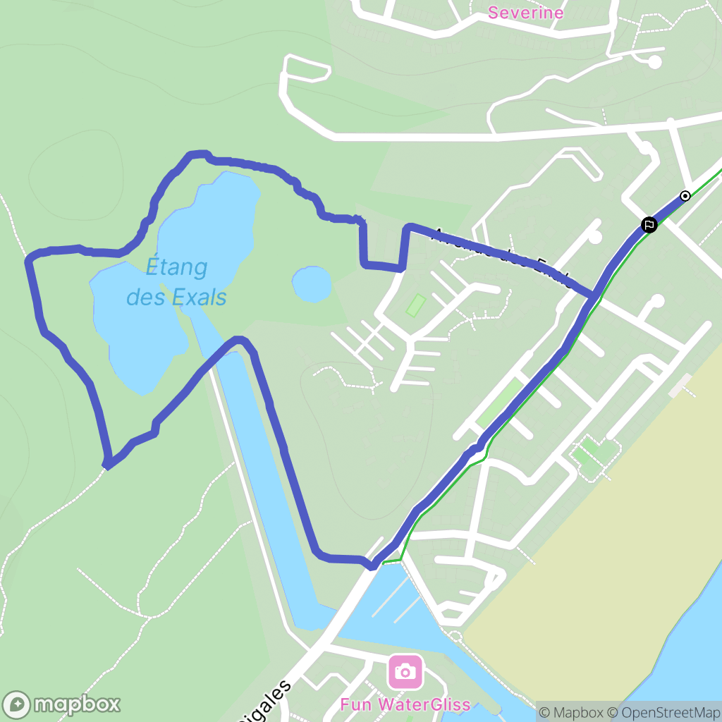 Fleury : carte du parcours de randonnée - France