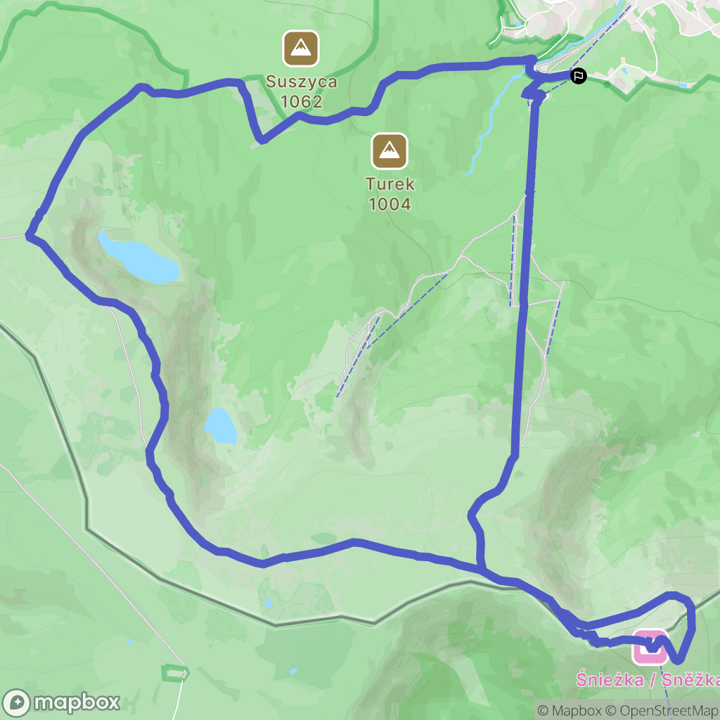 Karpacz: mapa trasy - Poland