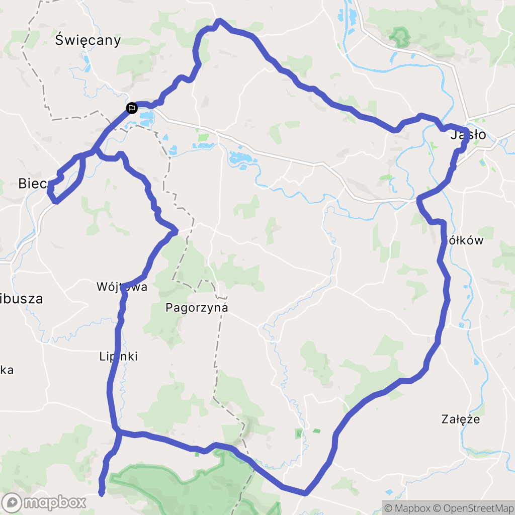 Siepietnica: mapa trasy - Poland