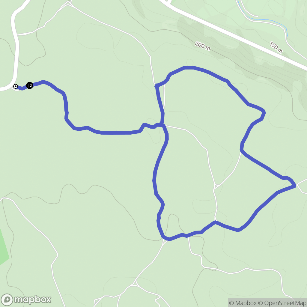 Laurens : carte du parcours de randonnée - France