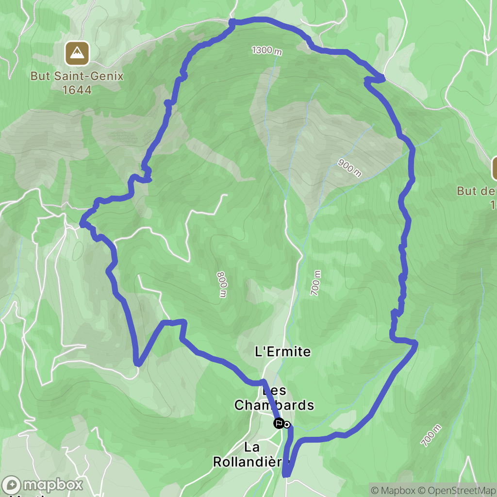 Marignac-en-Diois : carte du parcours de randonnée - France
