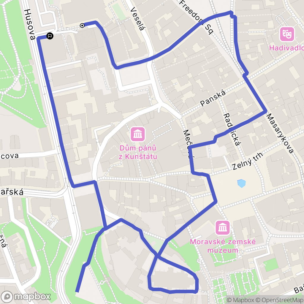 Brno-město: mapa trasy - Czechia
