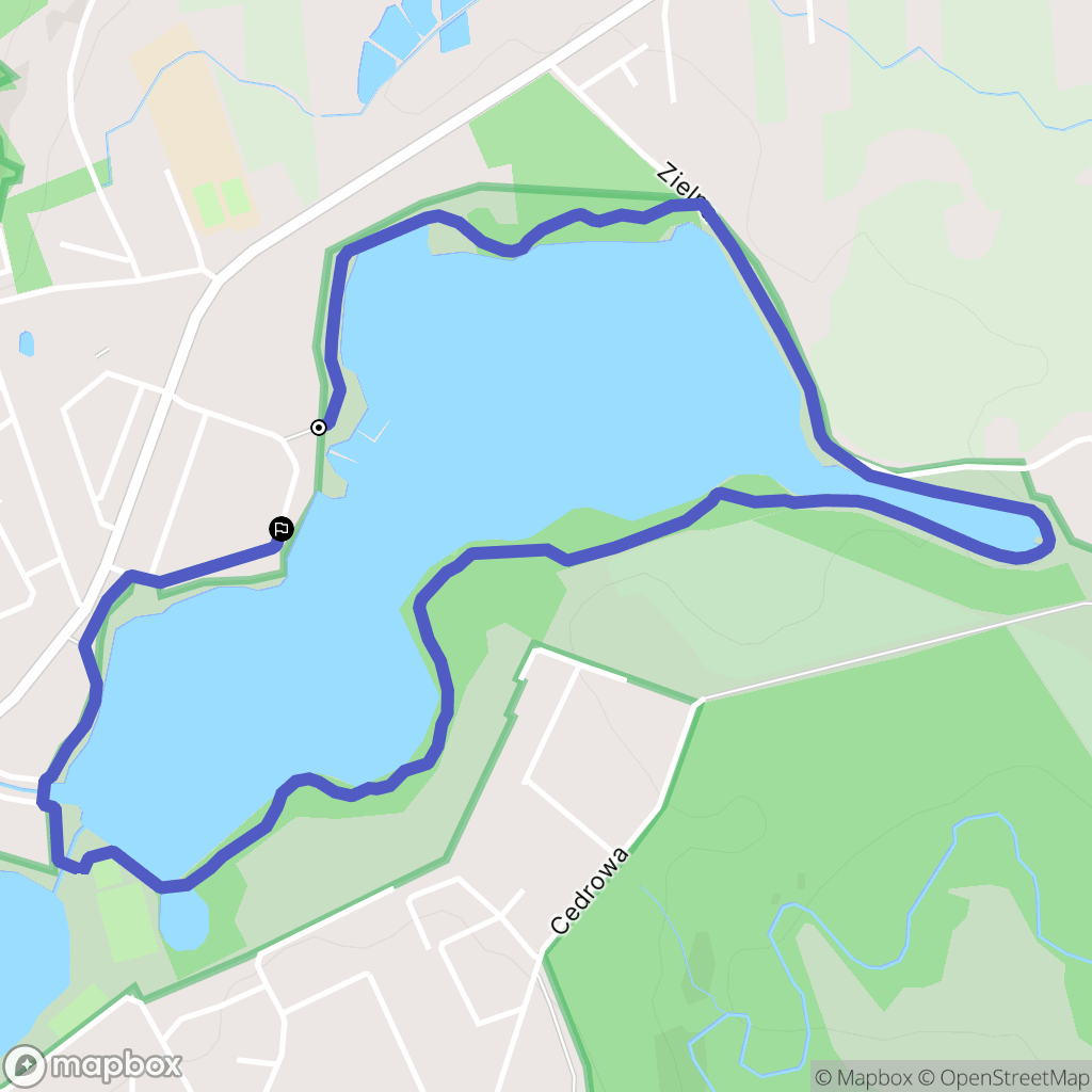 Kolbudy: mapa trasy - Poland