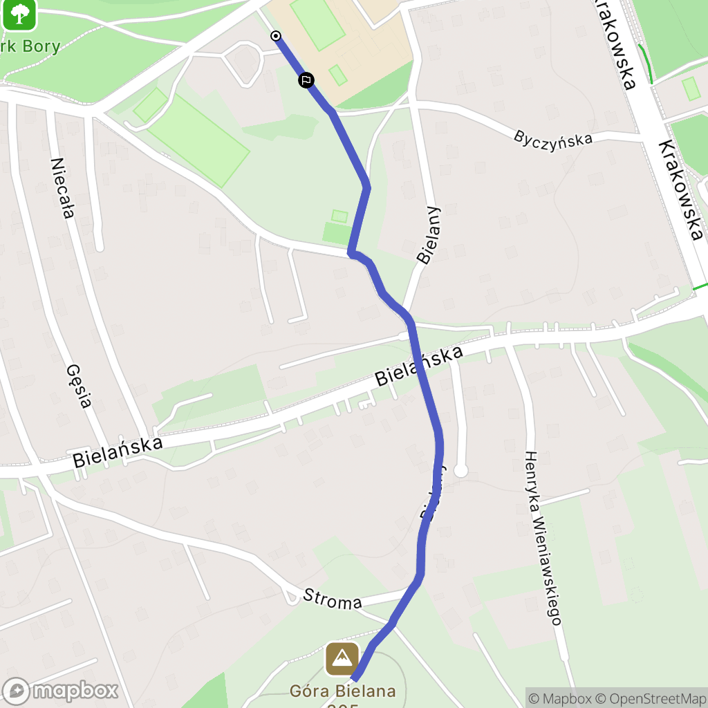 Jaworzno: mapa trasy - Poland