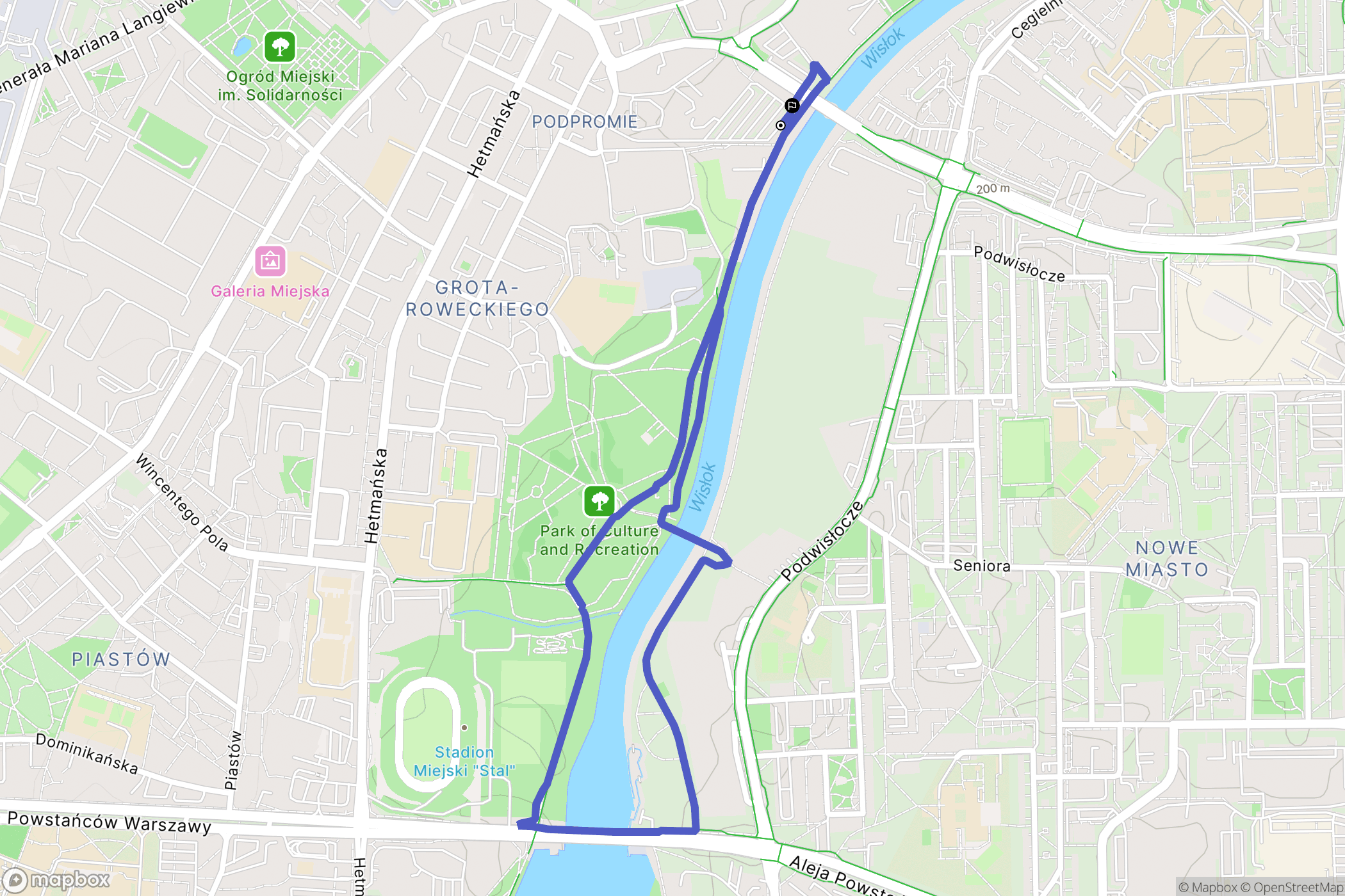 Rzeszów: mapa trasy - Poland