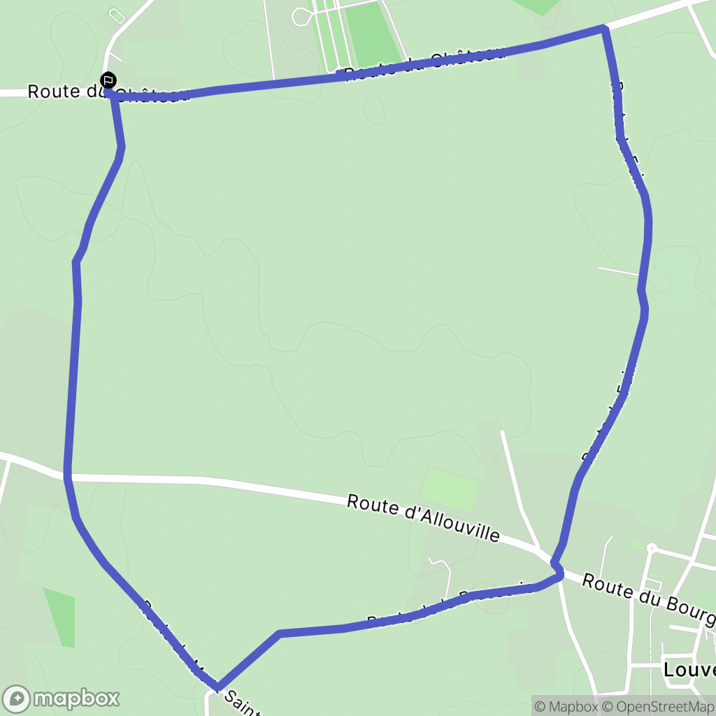 Bois-Himont : carte du parcours de randonnée - France