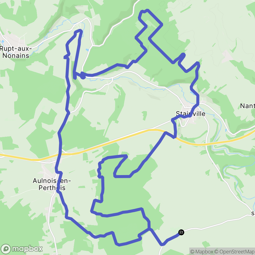 Stainville : carte du parcours de randonnée - France
