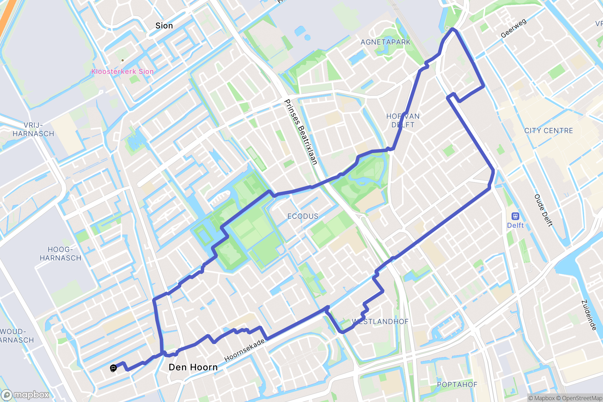 Den Hoorn: routekaart voor buitenactiviteiten - Netherlands