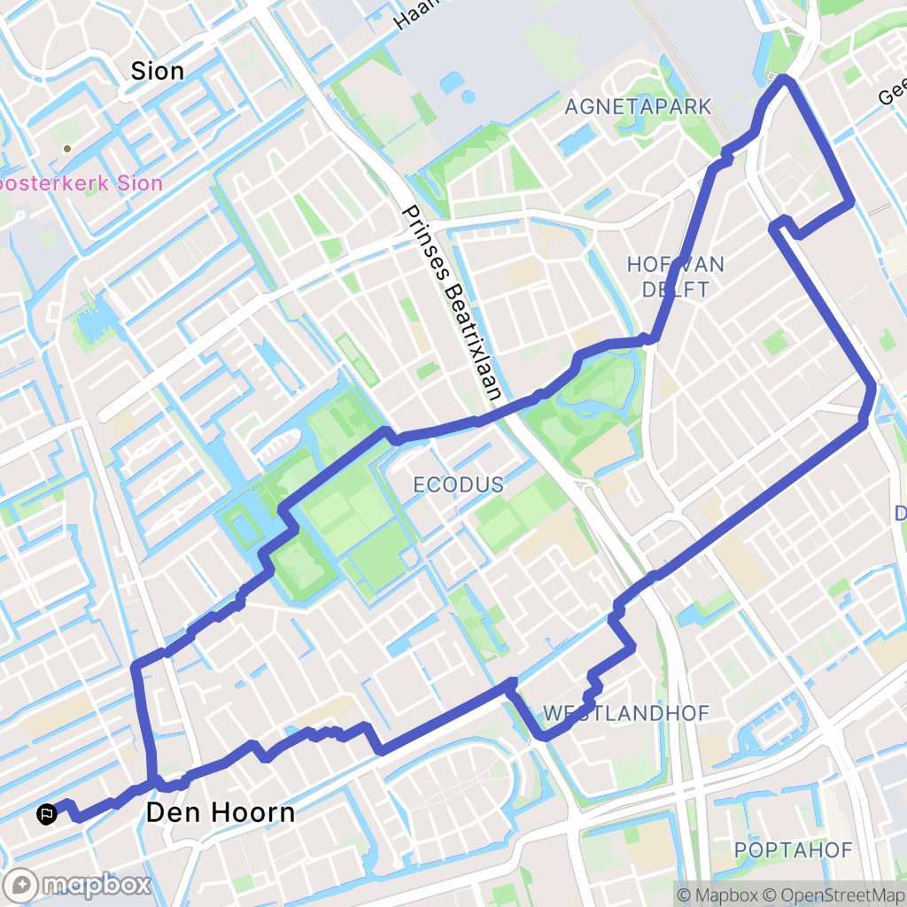 Den Hoorn: routekaart voor buitenactiviteiten - Netherlands