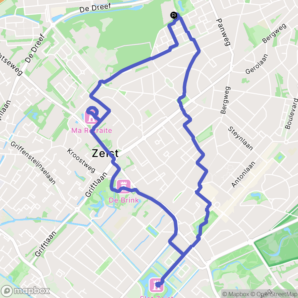 Zeist: routekaart voor buitenactiviteiten - Netherlands