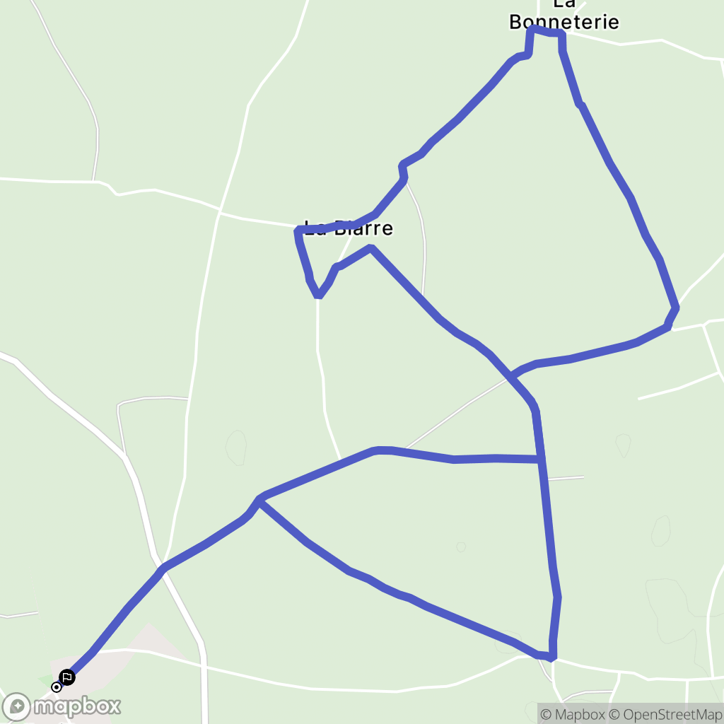Folleville : carte du parcours de randonnée - France
