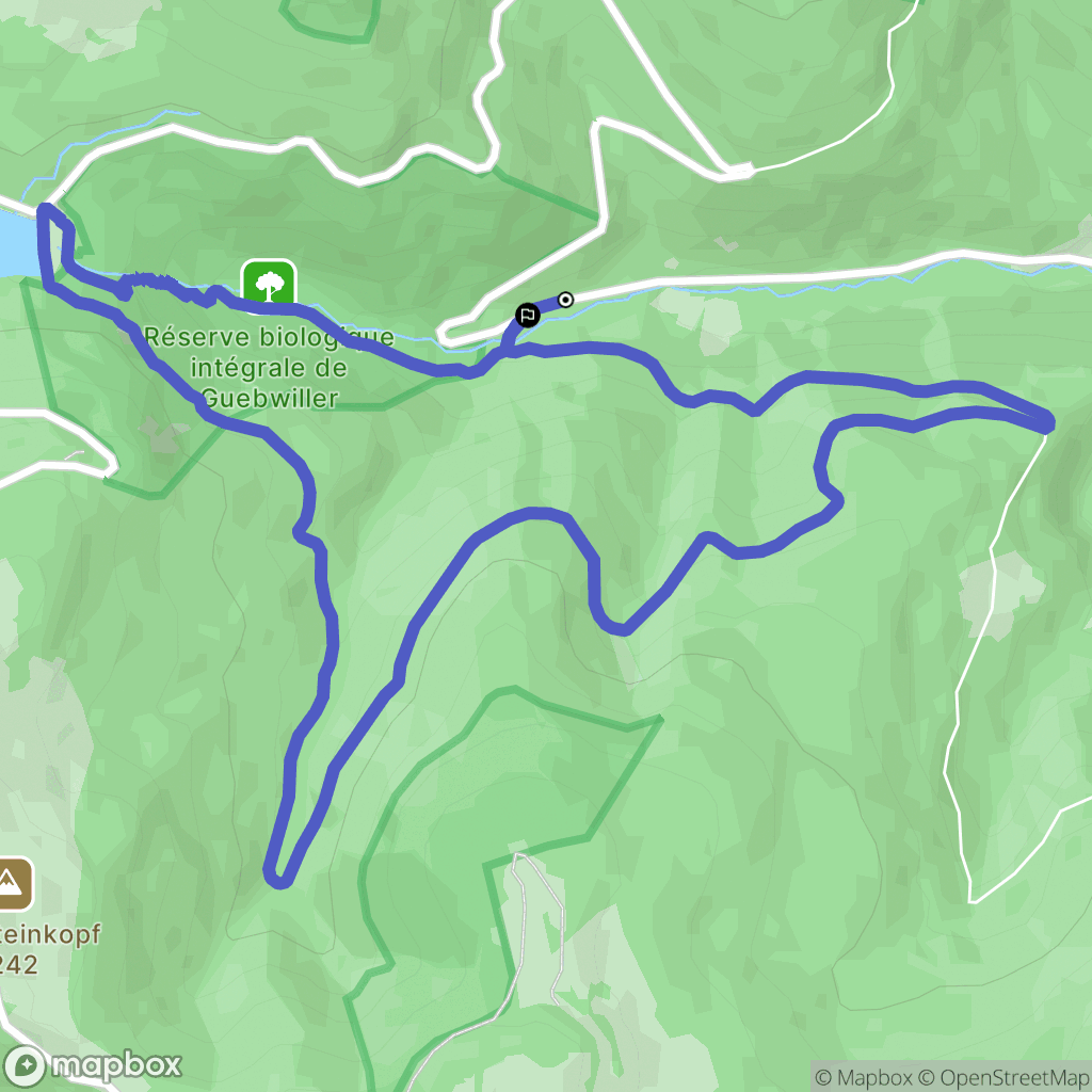 Linthal : carte du parcours de randonnée - France