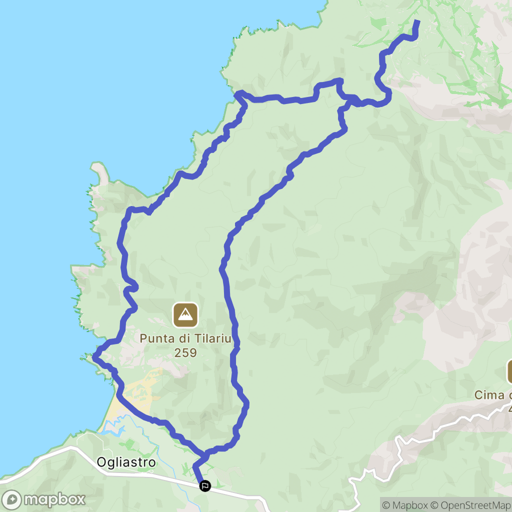 Palasca : carte du parcours de randonnée - France