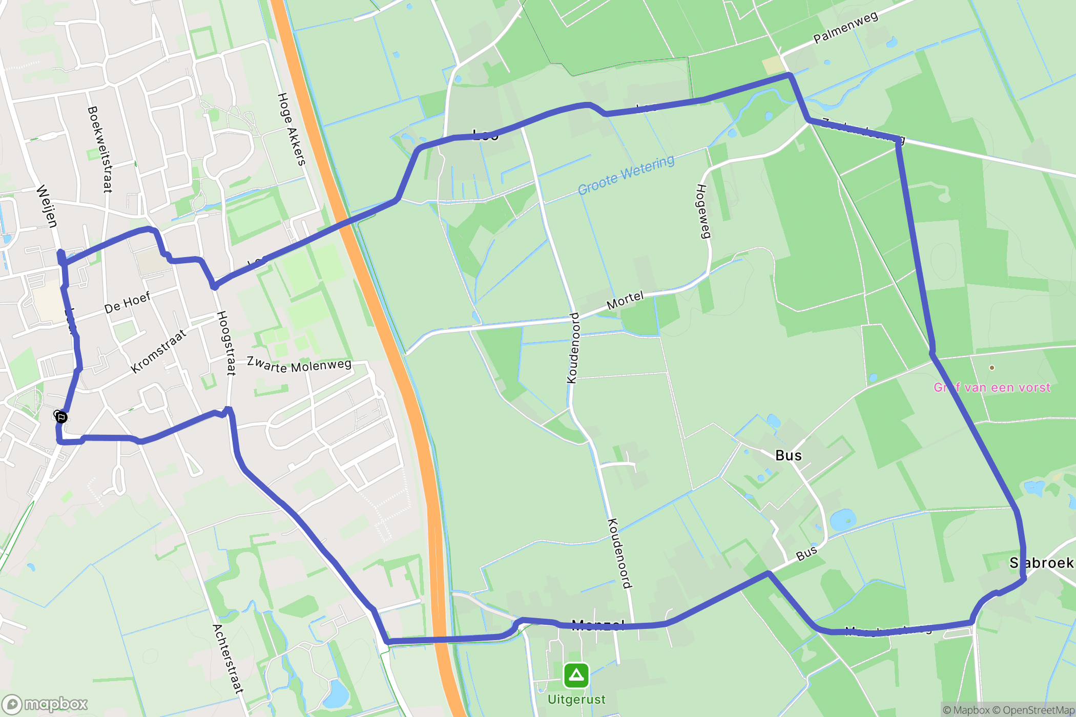 Nistelrode: routekaart voor buitenactiviteiten - Netherlands