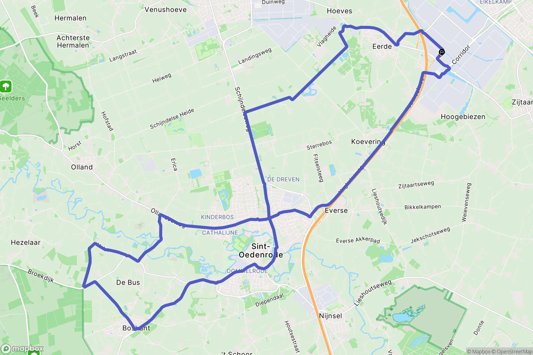 Veghel: routekaart voor buitenactiviteiten - Netherlands