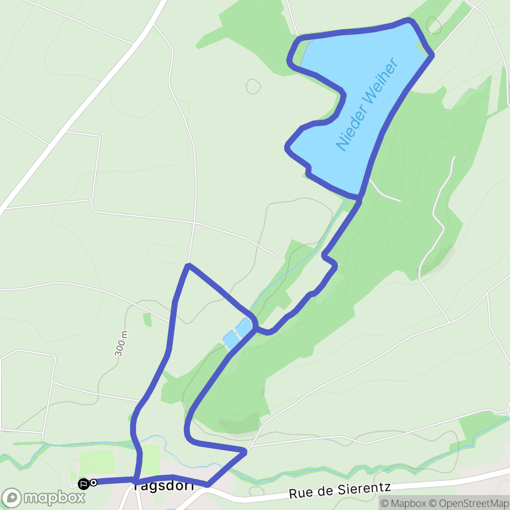 Tagsdorf : carte du parcours de randonnée - France