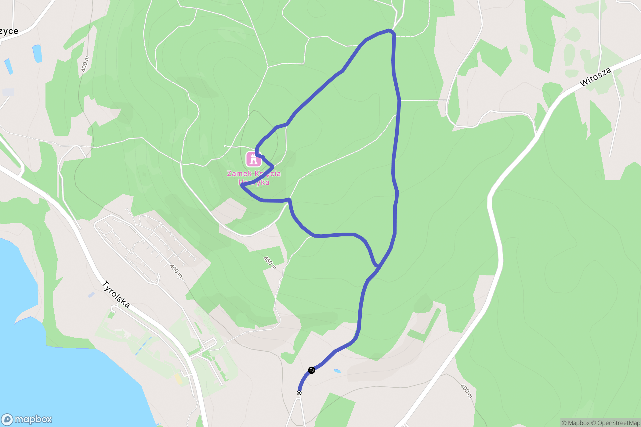 Powiat karkonoski: mapa trasy - Poland