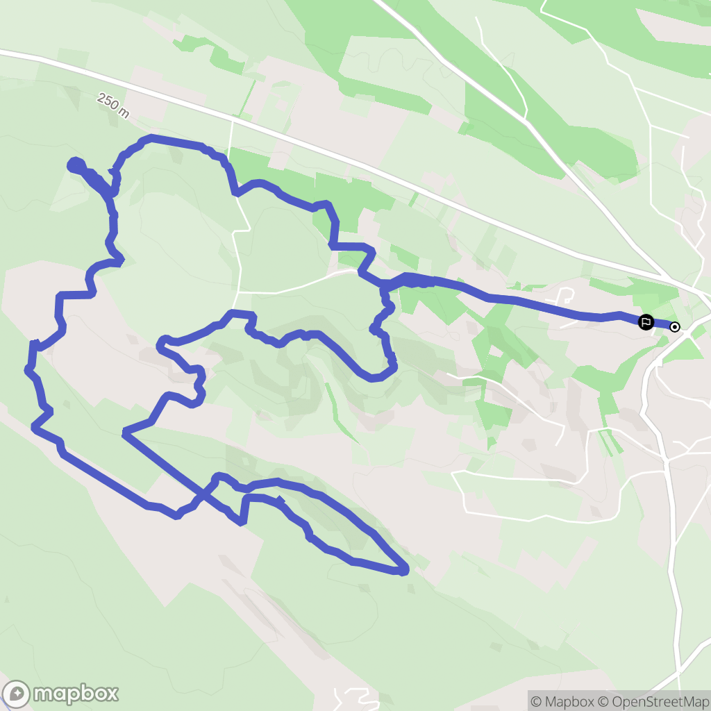 Éguilles : carte du parcours de randonnée - France
