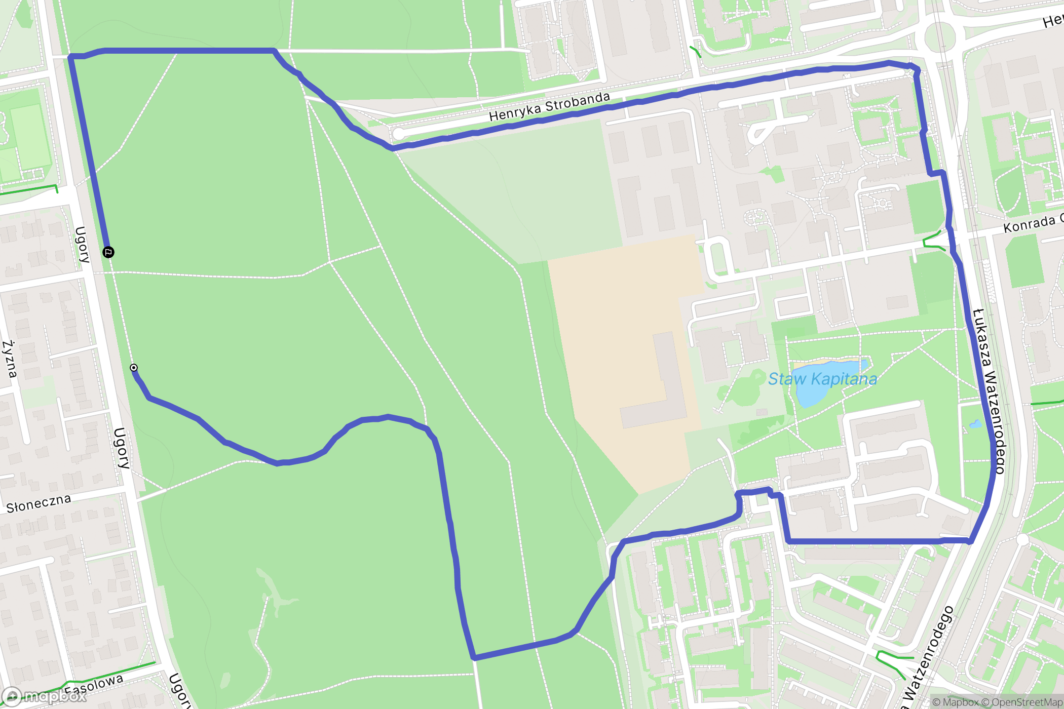 Toruń: mapa trasy - Poland