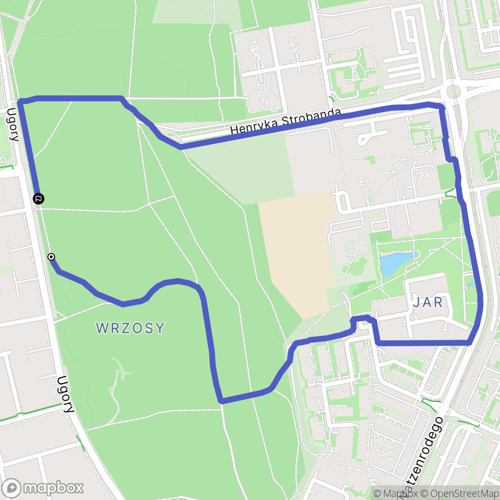 Toruń: mapa trasy - Poland