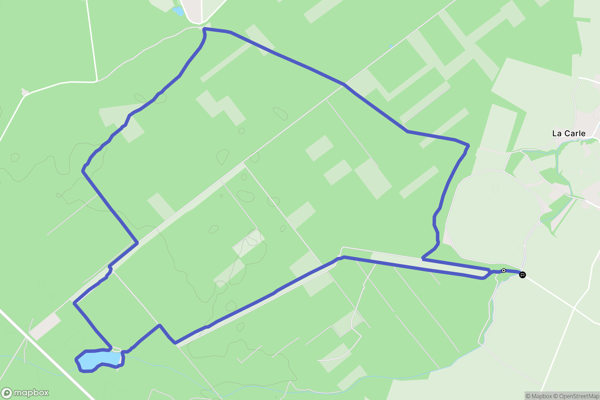 Pibrac : carte du parcours de randonnée - France