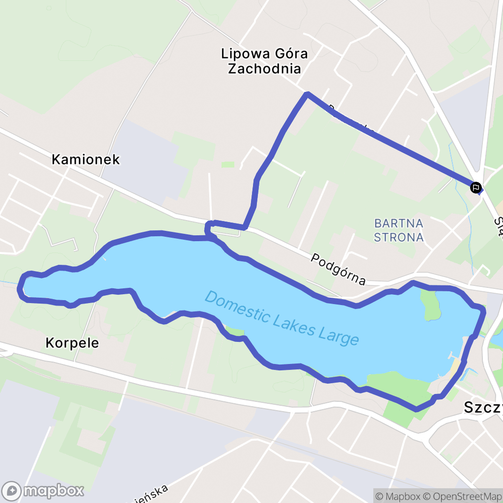 Szczytno: mapa trasy - Poland