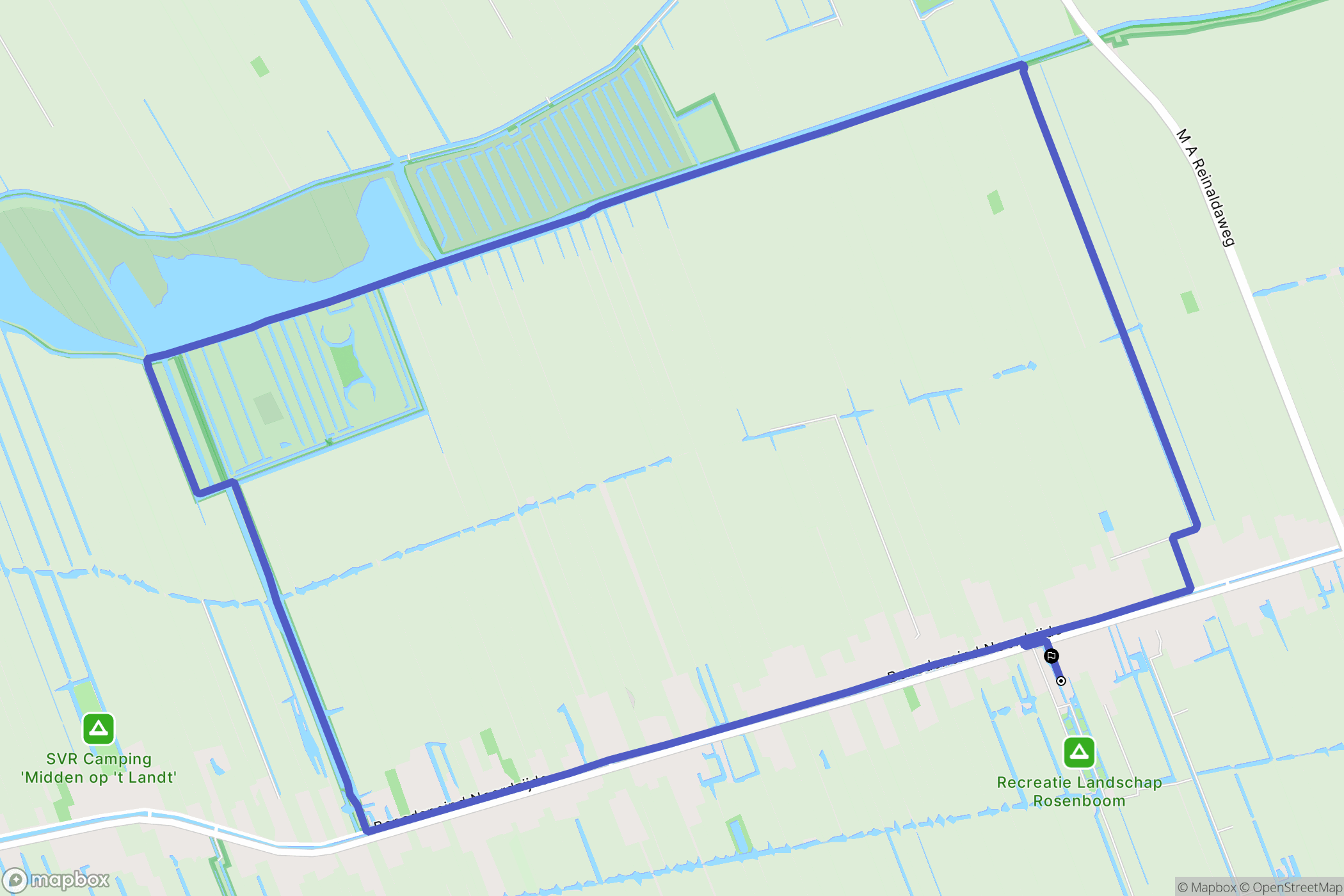 Benschop: routekaart voor buitenactiviteiten - Netherlands