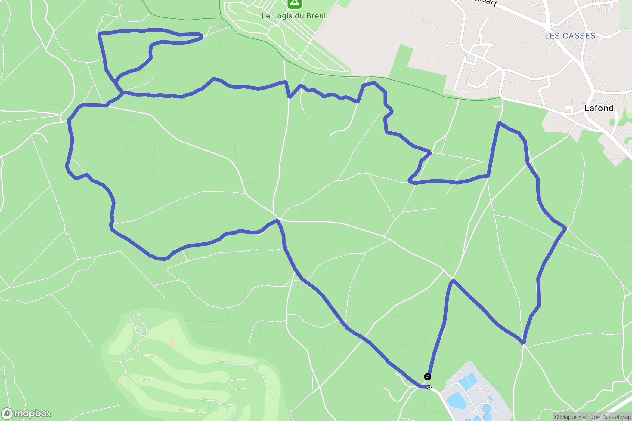 Saint-Palais-sur-Mer : carte du parcours de randonnée - France
