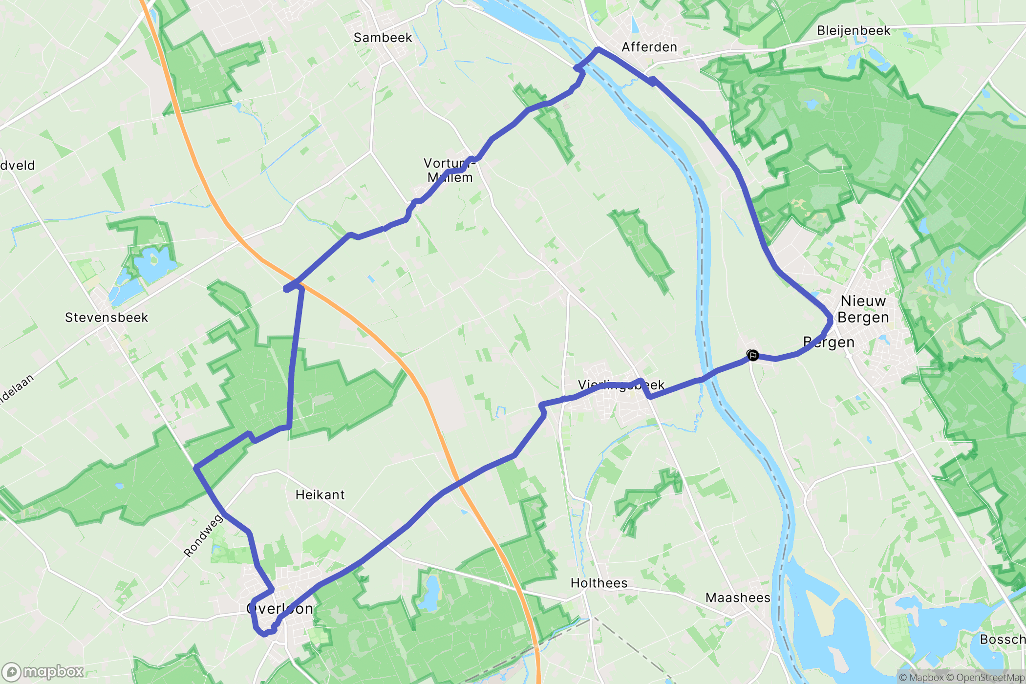 Bergen: routekaart voor buitenactiviteiten - Netherlands