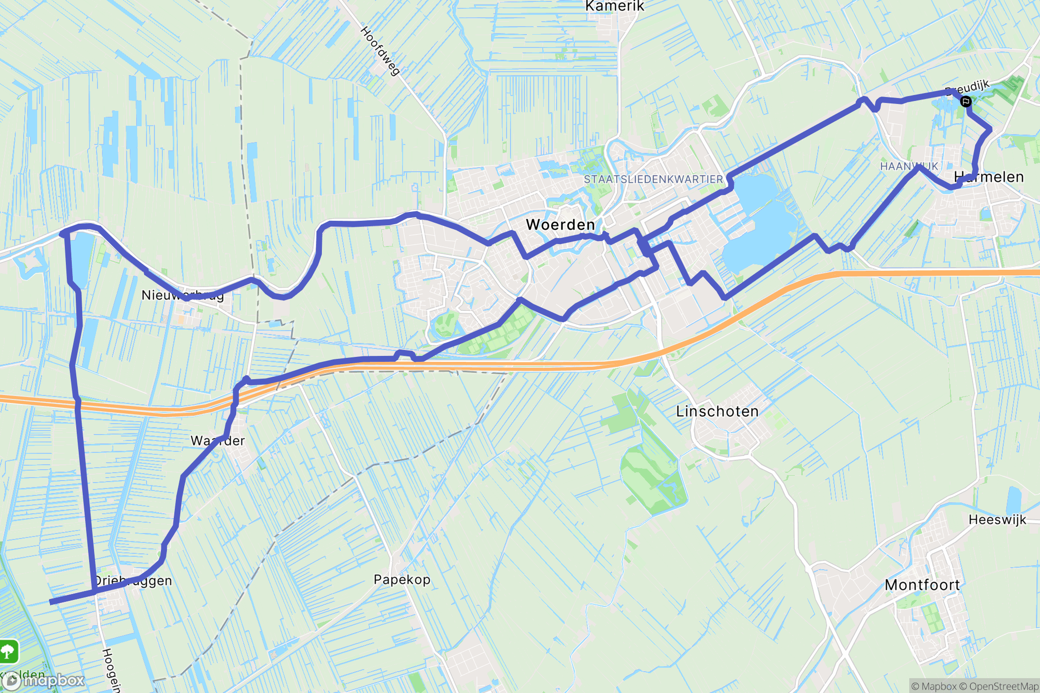 Harmelen: routekaart voor buitenactiviteiten - Netherlands