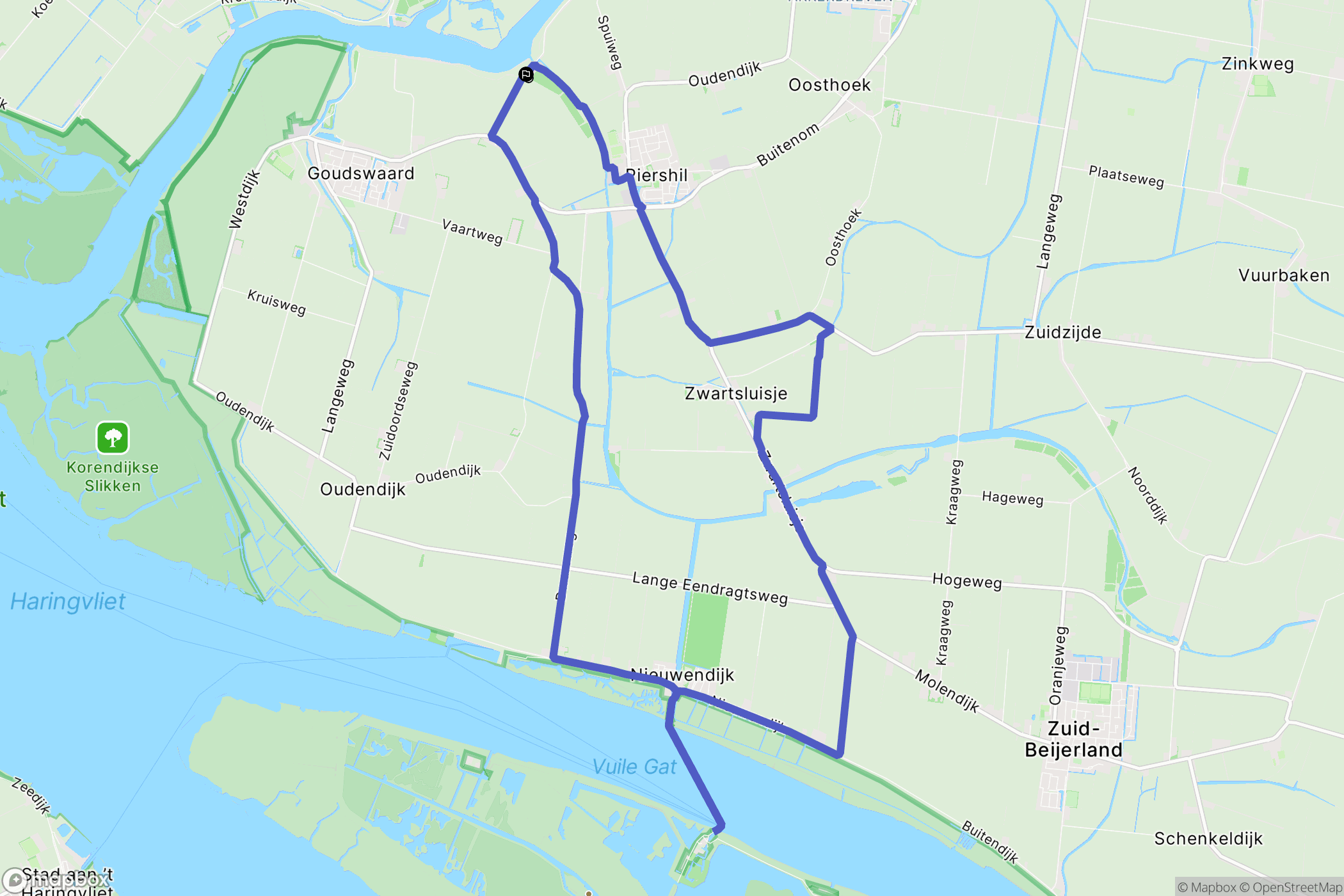 Goudswaard: routekaart voor buitenactiviteiten - Netherlands