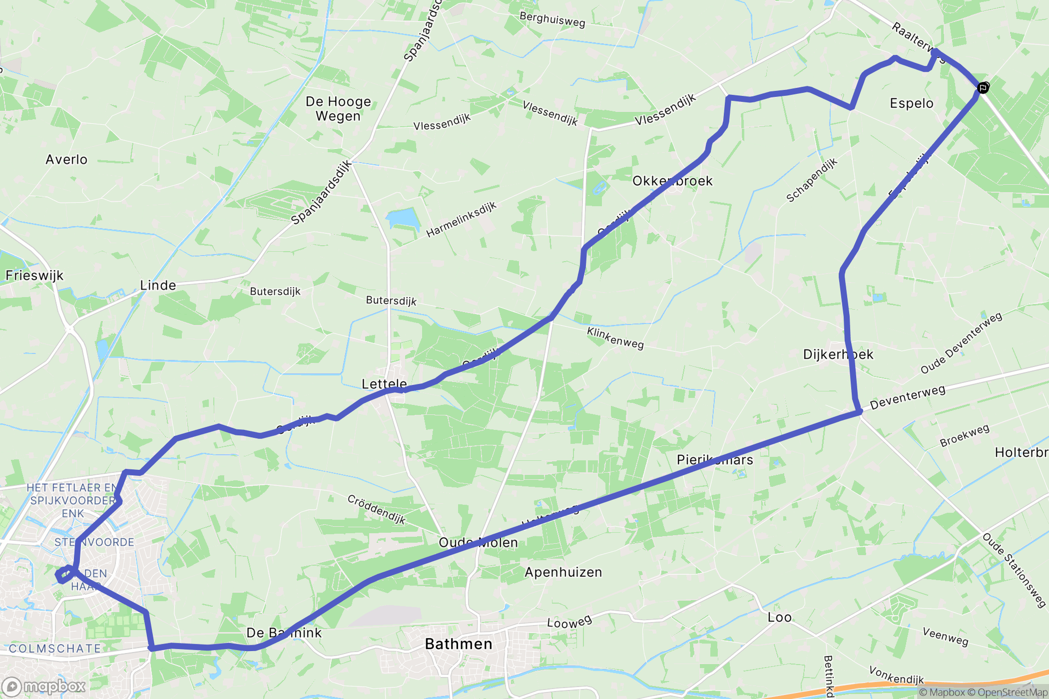 Holten: routekaart voor buitenactiviteiten - Netherlands