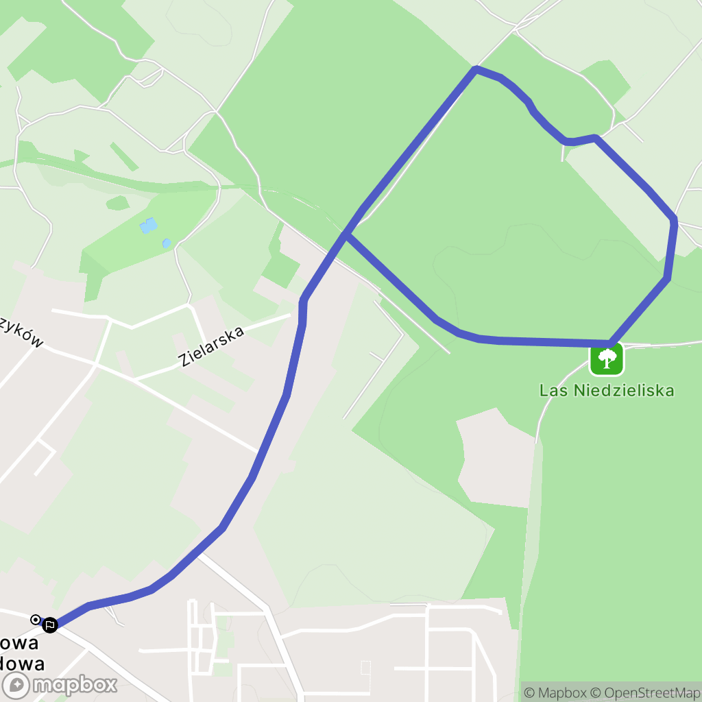 Jaworzno: mapa trasy - Poland