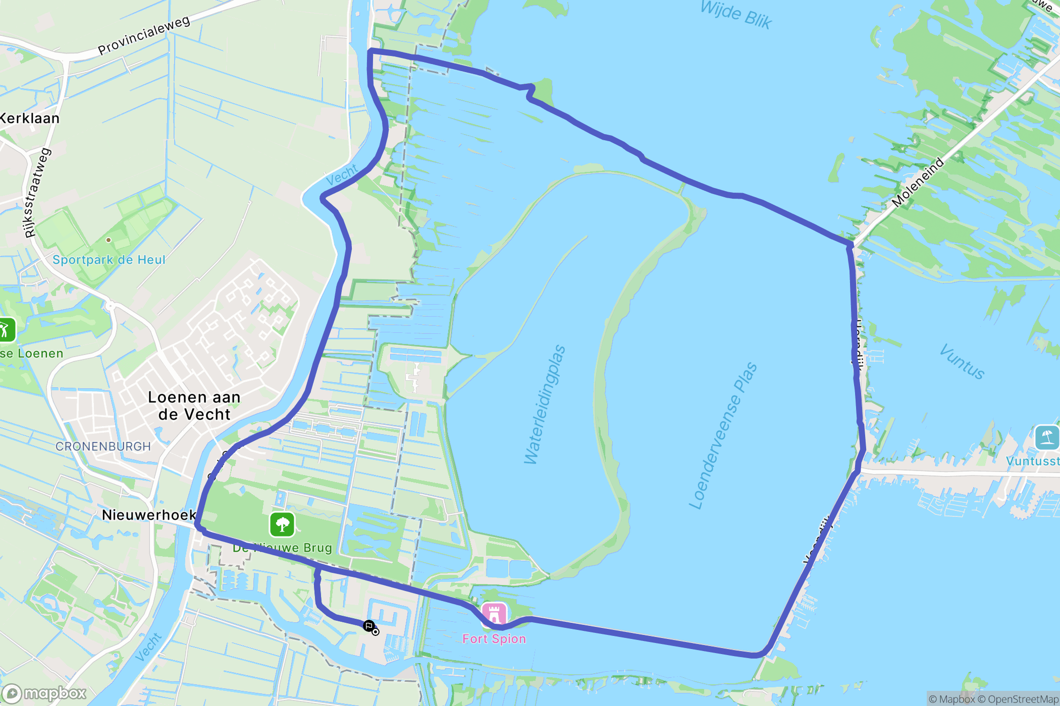 Loosdrecht: routekaart voor buitenactiviteiten - Netherlands