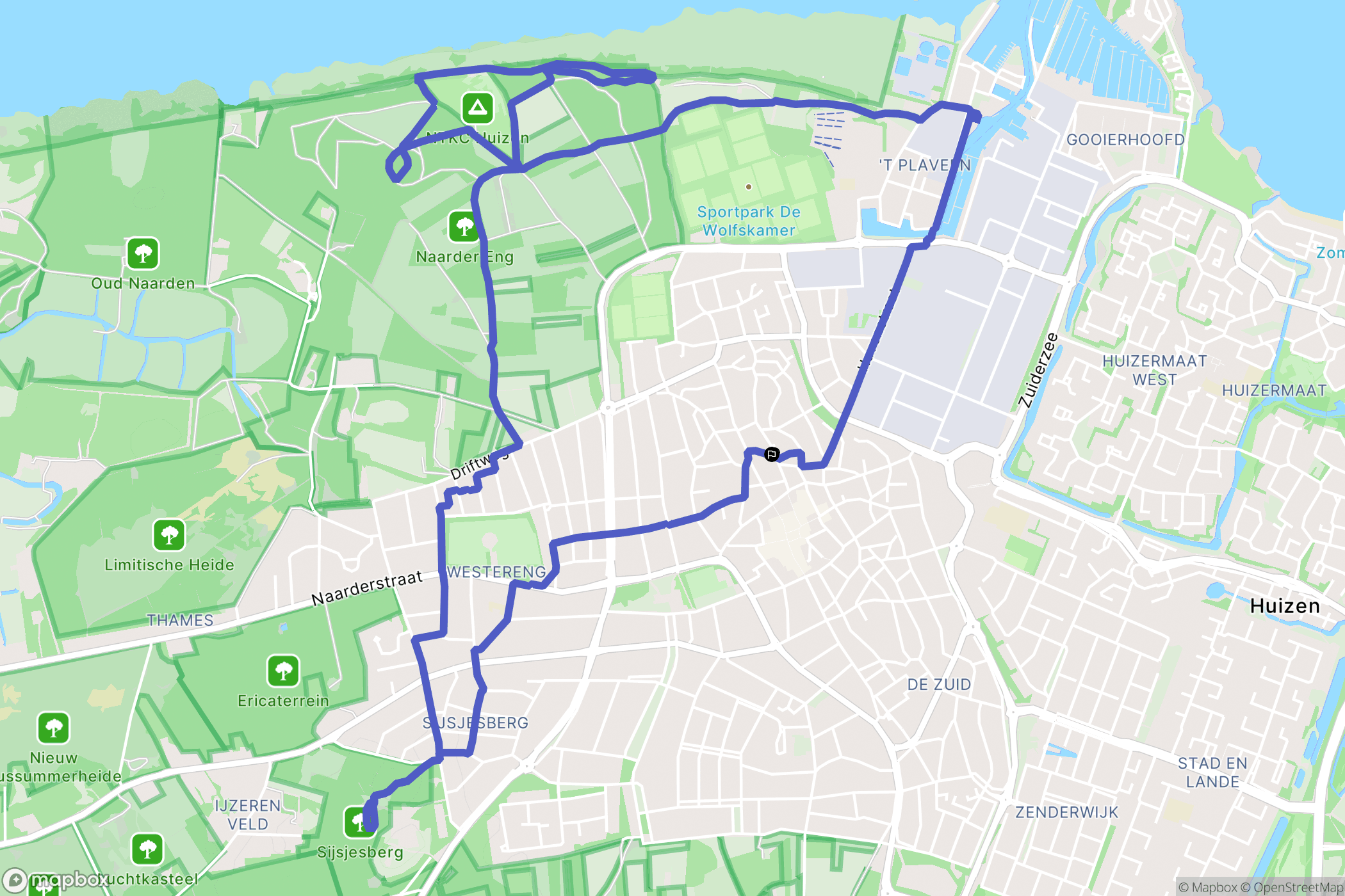 Huizen: routekaart voor buitenactiviteiten - Netherlands