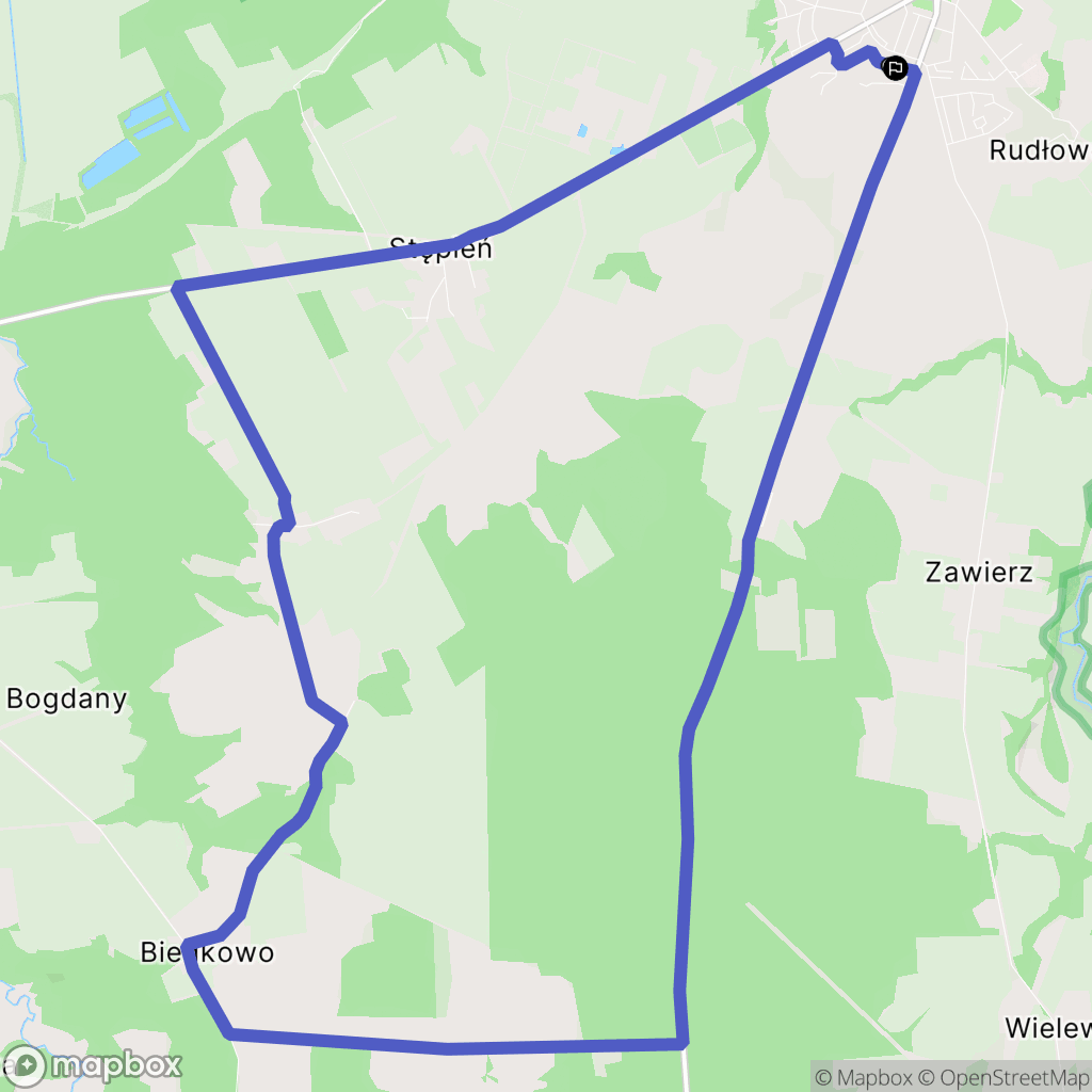 Braniewo: mapa trasy - Poland