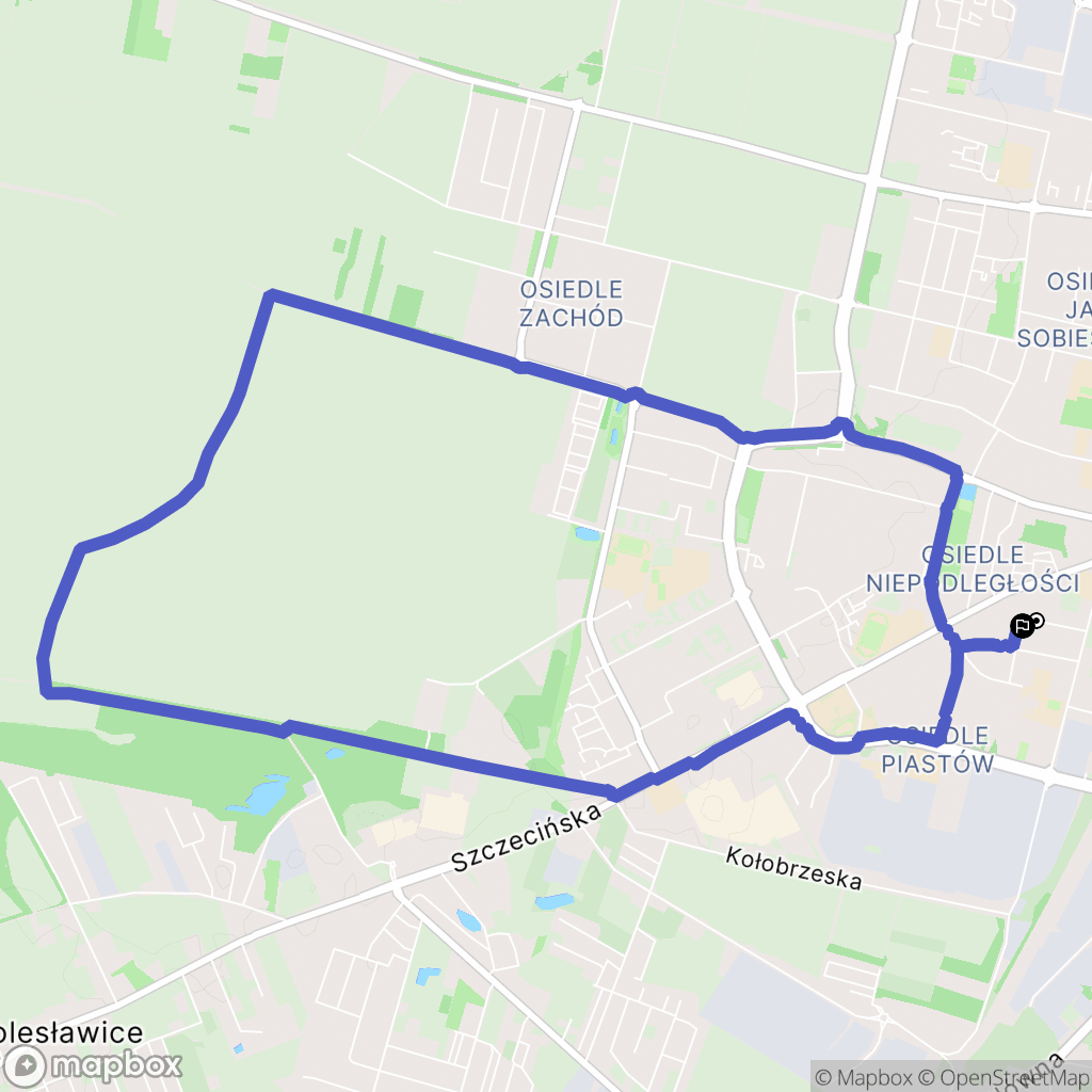 Słupsk: mapa trasy - Poland