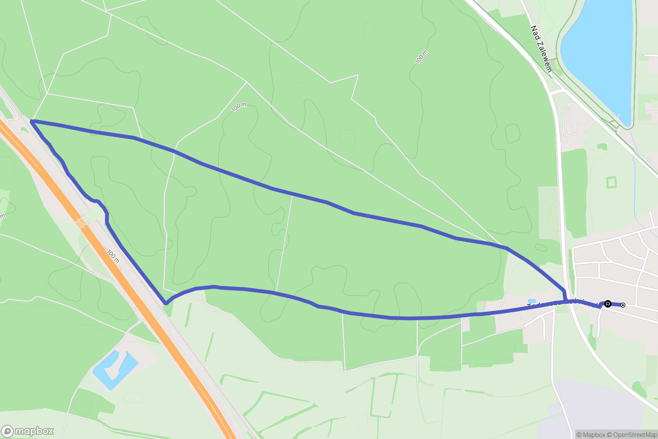 Rydzyna: mapa trasy - Poland