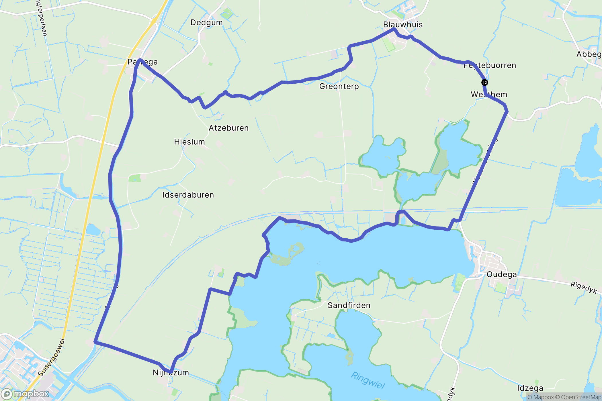 Westhem: routekaart voor buitenactiviteiten - Netherlands