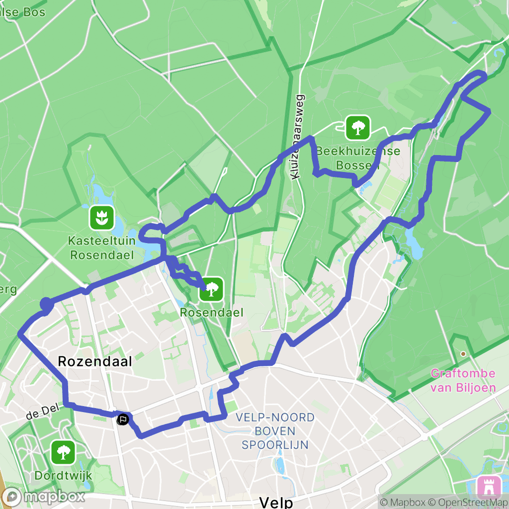 Velp: routekaart voor buitenactiviteiten - Netherlands