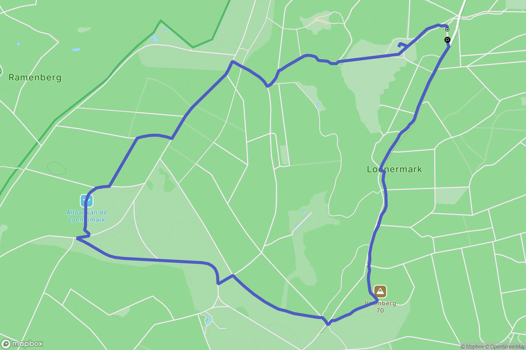 Loenen: routekaart voor buitenactiviteiten - Netherlands