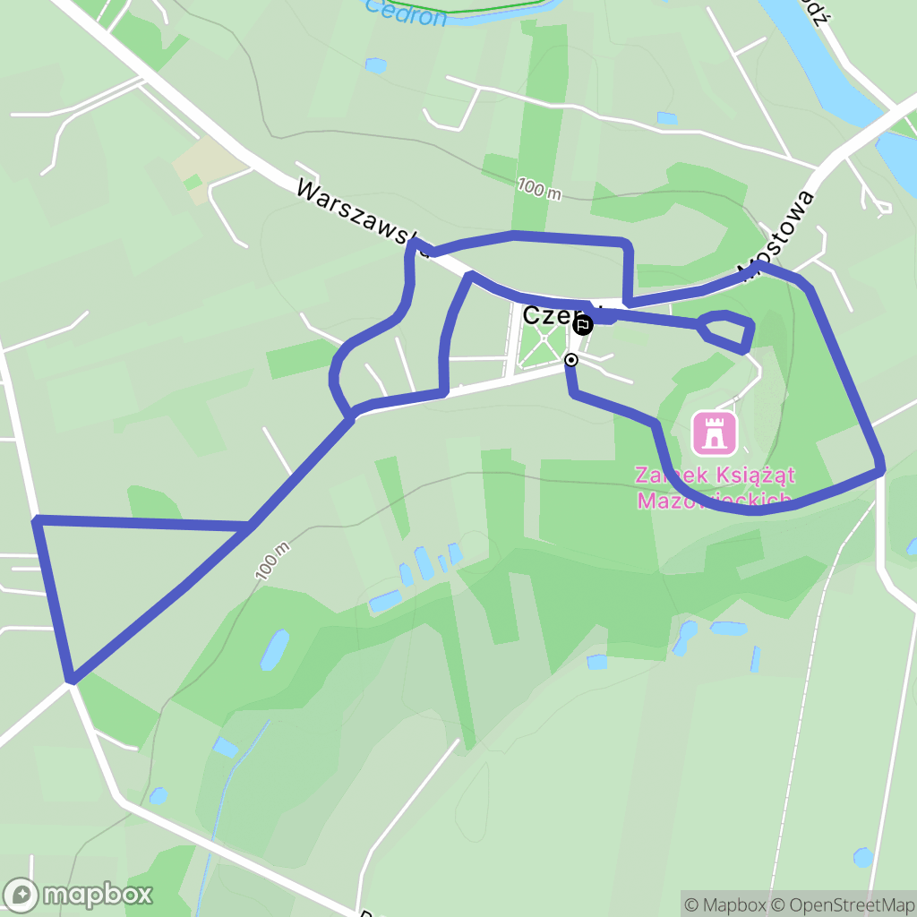 Czersk: mapa trasy - Poland